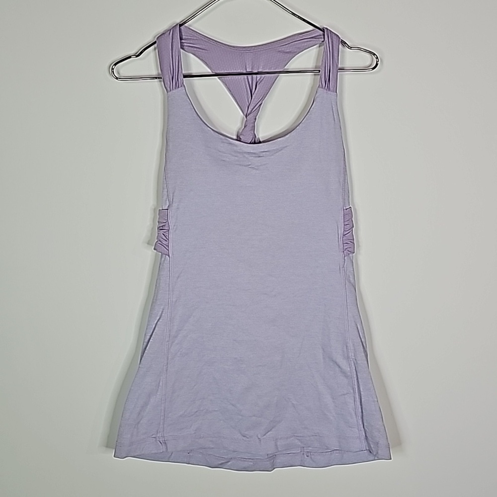 LULULEMON size 4 purple athletic tank top